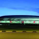 salle extérieur Antarès Le Mans façade nuit